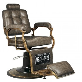 Barber Chair GABBIANO BOSS OLD LEATHER Grey