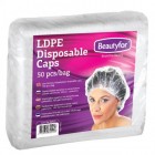 BEAUTYFOR Disposable LDPE caps 50 pcs.