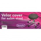 BEAUTYFOR Velor cover for salon stool, black