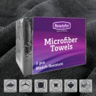 BEAUTYFOR Microfiber Towels 70x40cm, Black