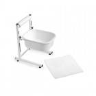 Shower for pedicure with adjustable height