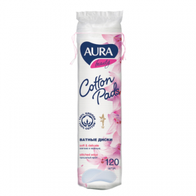 Cosmetic pads AURA 120 pcs.
