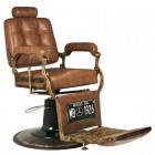 Barber Chair GABBIANO BOSS OLD LEATHER Light Brown