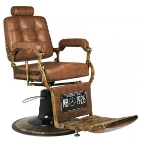 Мужское кресло GABBIANO BARBER BOSS OLD LEATHER светло-коричневое