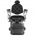 Barber Chair GABBIANO GIULIO SILVER Black