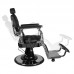 Barber Chair GABBIANO GIULIO SILVER Black