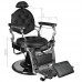 Barber Chair GABBIANO GIULIO SILVER Black