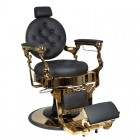 Barber Chair GABBIANO CLAUDIUS GOLD Black