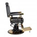 Barber Chair GABBIANO FILIPPO GOLD Black