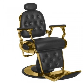 Barber Chair GABBIANO FRANCESCO GOLD black