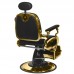 Barber Chair GABBIANO FRANCESCO GOLD black