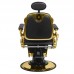 Barber Chair GABBIANO FRANCESCO GOLD black