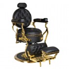 Barber Chair GABBIANO CESARE GOLD Black
