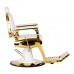 Barber Chair GABBIANO FRANCESCO GOLD white