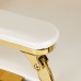 Barber Chair GABBIANO FRANCESCO GOLD white