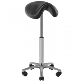 Saddle-shaped Stool 001B, Black