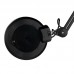 Magnifying Glass LED Lamp, Black