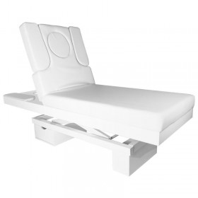 Spa Massage Bed AZZURRO WOOD 815B with 2 motors, heated, white