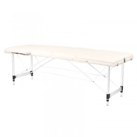 Portable Massage Bed KOMFORT, 3-section, Cream