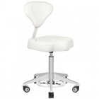 Master Stool AZZURRO 156F BUMP-UP, white