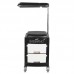 Chair-trolley for pedicure GABBIANO 16 PLUS, black-white