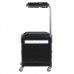 Chair-trolley for pedicure GABBIANO 16 PLUS, black-white
