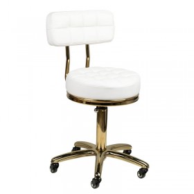 Master Stool GOLD AM-961, White