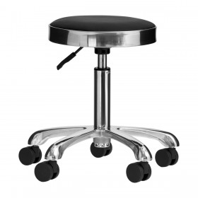 Master Stool M-1639 SILVER, Black