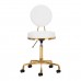 Master Stool H5, white-gold