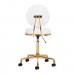 Master Stool H5, white-gold