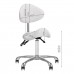 Saddle stool GIOVANNI 1004, White