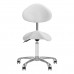 Saddle stool GIOVANNI 1004, White