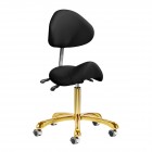 Master Stool GIOVANNI GOLD 1004, Black