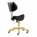 Master Stool GIOVANNI GOLD 1004, Black