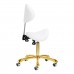 Master Stool GIOVANNI GOLD 1004, White