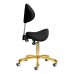 Master Stool GIOVANNI GOLD 1004, Black