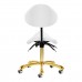 Master Stool GIOVANNI GOLD 1004, White