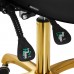 Master Stool GIOVANNI GOLD 1004, Black