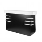 Administraatorilaud GABBIANO CARBON, must-valge