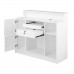 Reception Desk GABBIANO G26B SILVER, White