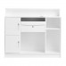 Reception Desk GABBIANO G26B SILVER, White