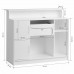 Reception Desk GABBIANO G26B SILVER, White