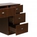 Workstation with mirror MT-1112 walnut color