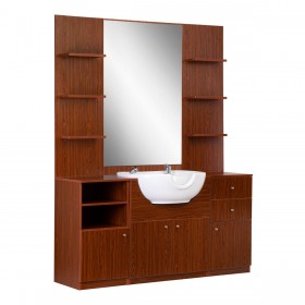 GABBIANO Hair Salon Mirror with Washbasin QT-1109