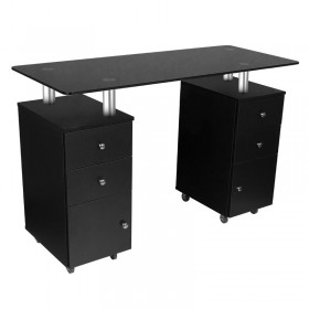 Manicure table GLASS 317, Black