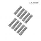 COMAIR plastic hair rollers with pins, grey