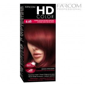 FARCOM HD COLOR Juuksevärvi komplekt 6.65-Intense Dark Red