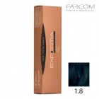 FARCOM Permanent Hair Color Cream 100ml 1.8-BLU Blue black