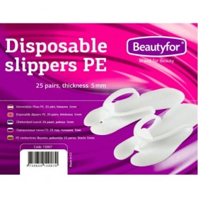 BEAUTYFOR Economical disposable foam slippers 25 pairs