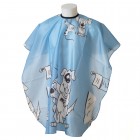 Cutting cape for kids Doggy Blue 95x120mm